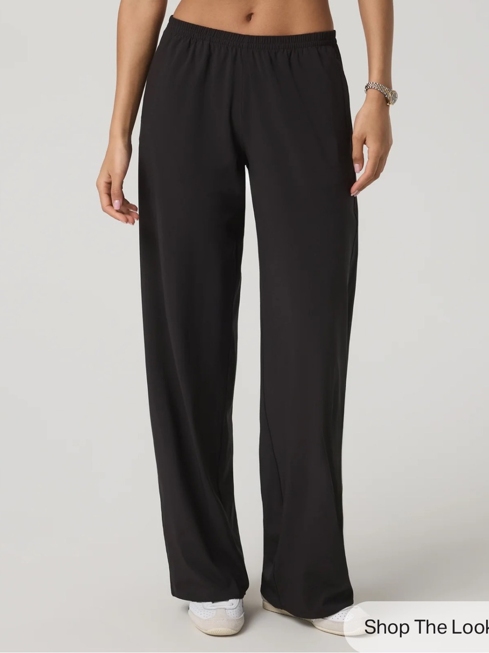 NWT Vuori Villa Everyday WideLeg Pants, black, medium long